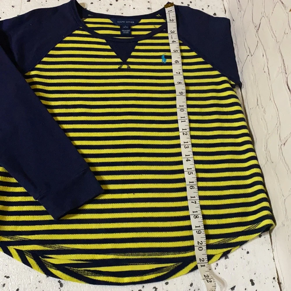 Polo Ralph Lauren Striped Yellow/Blue Sweater  Size 12-14 (Girls)